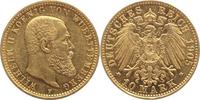 Württemberg 10 Mark Gold Wilhelm II. 1891-1918.