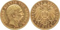 Sachsen 10 Mark Gold Albert 1873-1902.