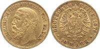 Baden 10 Mark Gold Friedrich I. 1856-1907.