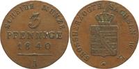 Sachsen-Weimar-Eisenach 3 Pfennig Carl Friedrich 1828-1853.