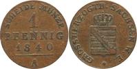 Sachsen-Weimar-Eisenach 1 Pfennig Carl Friedrich 1828-1853.