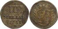 Hessen-Kassel IIII Heller Wilhelm VIII. 1751-1760.