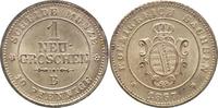 Sachsen-Albertinische Linie 1 Neugroschen Johann 1854-1873.