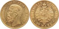 Baden 10 Mark Gold Friedrich I. 1856-1907.