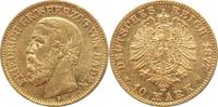 Baden 10 Mark Gold Friedrich I. 1856-1907.