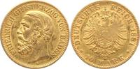 Baden 10 Mark Gold Friedrich I. 1856-1907.