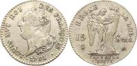 Frankreich 15 Sols Ludwig XVI. 1774-1793.