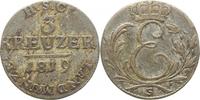 Sachsen-Coburg-Saalfeld 3 Kreuzer Ernst 1806-1826.