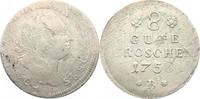 Anhalt-Bernburg 8 Gute Groschen Victor Friedrich 1721-1765. -