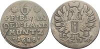 Brandenburg-Preußen 6 Pfennig 1688 IC Friedrich Wilhelm 1640-1688. Winz. Schrötlingsfehler, fast sehr schön