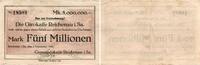 Reichenau in Sachsen 5 Millionen Mark 4.9.1923 Stärker gebraucht