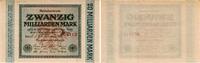 Allgemein 20 Milliarden Mark Banknoten Deutsches Reich 1874-1945. -