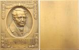 Einseitige Bronzeplakette 14.9.1769 Personenmedaillen Humboldt, Alexander Freiherr von *14.9.1769 Berlin, +6.5.1859 Berlin, Naturforscher und Beg...