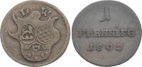 Löwenstein-Wertheim-Rochefort 1 Pfennig Dominik Constantin 1789-1806. -