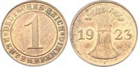 1 Rentenpfennig 1923  F Weimarer Republik  Vorzüglich+