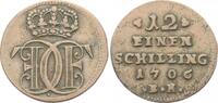 Schleswig-Gottorp 1/12 Schilling Karl Friedrich 1702-1739. -