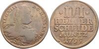 Hessen-Kassel Cu III Heller Wilhelm VIII. 1751-1760. -