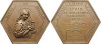 Ausbeute Sechseckige Bronzemedaille Medaillen 1700-1900. -