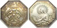 Ausbeute Oktagonale Silbermedaille Medaillen 1700-1900. -