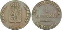 Anhalt-Bernburg 1 Pfennig 1839 Alexander Carl 1834-1863. Sehr sch&ouml;n 15,00 EUR  zzgl. 3,00 EUR Versand