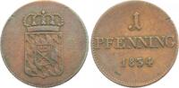 Bayern 1 Pfennig 1834 Ludwig I. 1825-1848. Winz. Schr&ouml;tlingsfehler, sehr... 15,00 EUR  zzgl. 3,00 EUR Versand