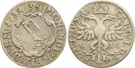 Bremen-Stadt 2 Grote, (1/36 Taler) 1739 Sehr sch&ouml;n 25,00 EUR kostenloser Versand