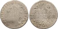 Anhalt-Bernburg 1/6 Taler Victor Friedrich 1721-1765. -