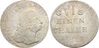 Anhalt-Bernburg 1/6 Taler Victor Friedrich 1721-1765. -