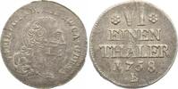 Anhalt-Bernburg 1/6 Taler Victor Friedrich 1721-1765. -