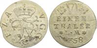 Anhalt-Bernburg 1/6 Taler Victor Friedrich 1721-1765. -