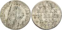 Anhalt-Bernburg 1/6 Taler Victor Friedrich 1721-1765. -