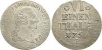 Anhalt-Bernburg 1/6 Taler Victor Friedrich 1721-1765. -