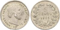 Niederlande-Königreich 5 Cent Wilhelm III., 1849-1890. -