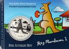 Australien Känguru 1 oz Silber 2008 im Blister 1 AUD 2008 Stempelglanz