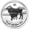 Australien 0,5 AUD 0,5 OZ Silber 999 50 cent Lunar II 2009 Silver Jahr des Ochsen -