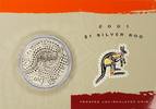 Australien 1 AUD 2001 Känguru 1 oz Silber 2001 im Blister Stempelglanz 85,00 EUR  zzgl. 6,50 EUR Versand