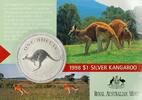 Australien Känguru 1 oz Silber 1998 im Blister 1 AUD 1998 Stempelglanz