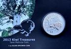 Neuseeland Kiwi 1 oz Silber 2013 im Blister 1 NZD 2013 Stempelglanz