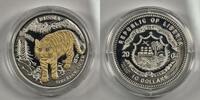 Liberia 10 Dollars 2004 Russland- Sibirischer Tiger PP 60,00 EUR  zzgl. 9,00 EUR Versand