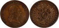 6 Kreuzer 1800 A RDR- Wien Franz II.(I.) Fast Vorzüglich/ Vorzüglich