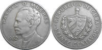 Cuba 20 Centavos 1962 José Martí VF 5,00 EUR  zzgl. 4,90 EUR Versand