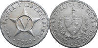 Cuba 5 Centavos 1960 EF 5,00 EUR  zzgl. 4,90 EUR Versand