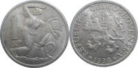 Czechoslovakia 1 Krone 1938 EF 7,00 EUR  zzgl. 4,90 EUR Versand