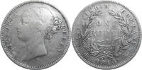 India 1 Rupee 1840 Victoria (1837-1901) VF