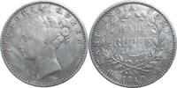 India 1/2 Rupee Victoria (1837-1901) -