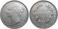 India 1/2 Rupee Victoria (1837-1901) -
