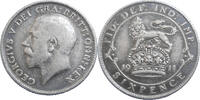 6 Pence 1911 Great Britain George V. (1910-1936) VF
