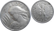 Poland  1 Zloty 1925 VF