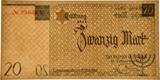 Poland  20 Mark 1940 - no. 1 without watermark - PMG 64