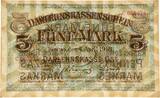 Germany/Occupation od Lituania WWI  Kowno, 5 mark 1918 - C - PMG 64